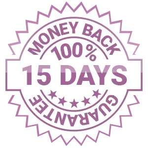 15 DAYS 100% MONEY BACK GUARANTEE